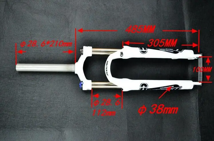 PASAK P28 26 дюймов алюминиевый сплав MTB горный велосипед велосипедная Вилка передней подвески с замочком масла пружинный механический замок