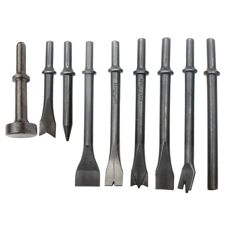 

ABSS-Pneumatic Chisel Air Hammer Sander Bit Set 9 Piece Set