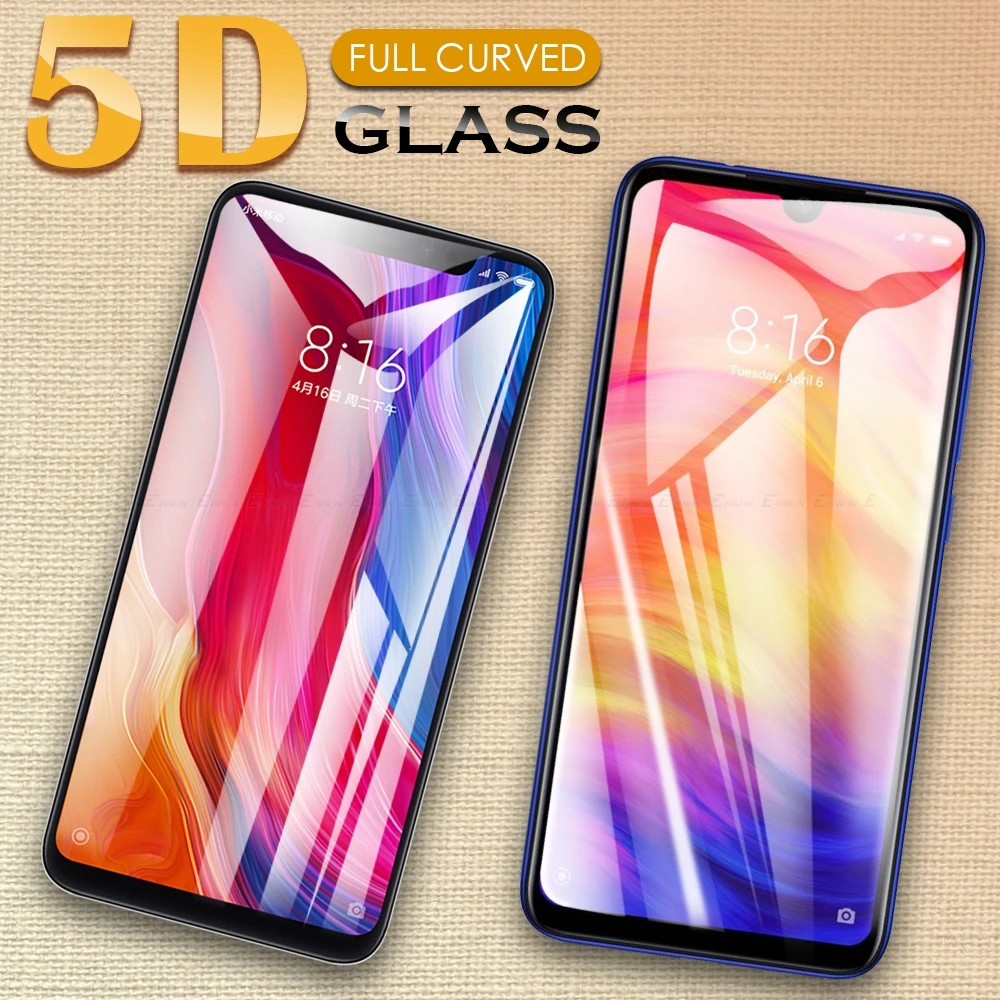 5D изогнутая пленка для полного покрытия закаленное стекло Xiaomi Redmi Note 9 9A 9S 8T 8 8A 6 Mi 10