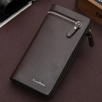 

Original Men Wallets Long Purse Zipper Cash Phone Pocket Male Wallet Card Holder Mens Clutch Coin Bag Business Wallets MWS061-9
