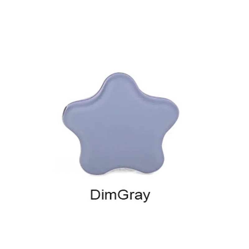 DimGray 5 шт., силиконовые бусины Lucky Star, экологически чистые сенсорные Прорезыватели для зубов, Детские Прорезыватели, укусы, игрушки для изготовления ювелирных изделий, детские товары - Цвет: DimGray