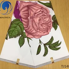 LIULANZHI белый воск ткань африканский батик воск ткань для платья Анкара воск хлопок для женщин нигерийское платье TJ132-TJ149