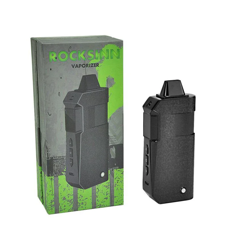 

Newest Dry Herb Vaporizer Rocksinn H2 vapor kit Portable Device with Ceramic herbal Heating Chamber 2200mAh Child Lock Vape Mod