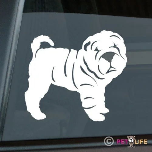 

Sharpei Sticker Die Cut Vinyl computer decal