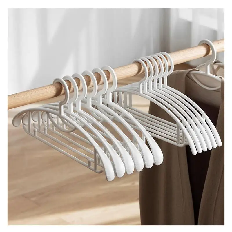 

10pcs/lot Portable Clothes Hangers Non-Slip Hook For Suit Coat Closet Garment Outdoor Drying Rack Plastic Clothing Hanger