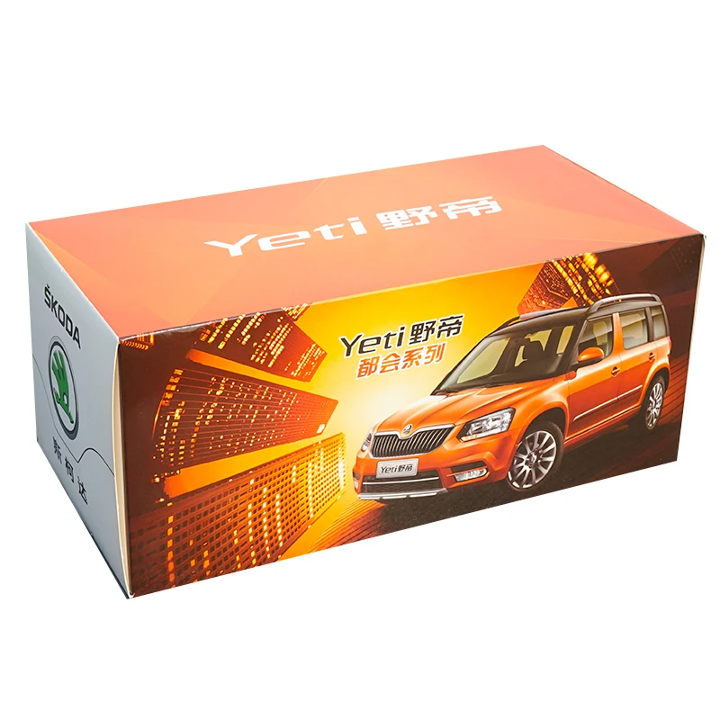 Оригинальная коробка 1:18 высокотщательная модель автомобиля Skoda YETI SUV из сплава