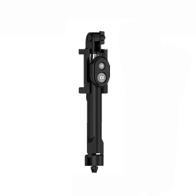 Hot Foldable Handheld Monopod Selfie Stick Extendable Mini Wireless Bluetooth Shutter Remote Selfie Tripods For iPhone 8 X Plus - Цвет: Without battery