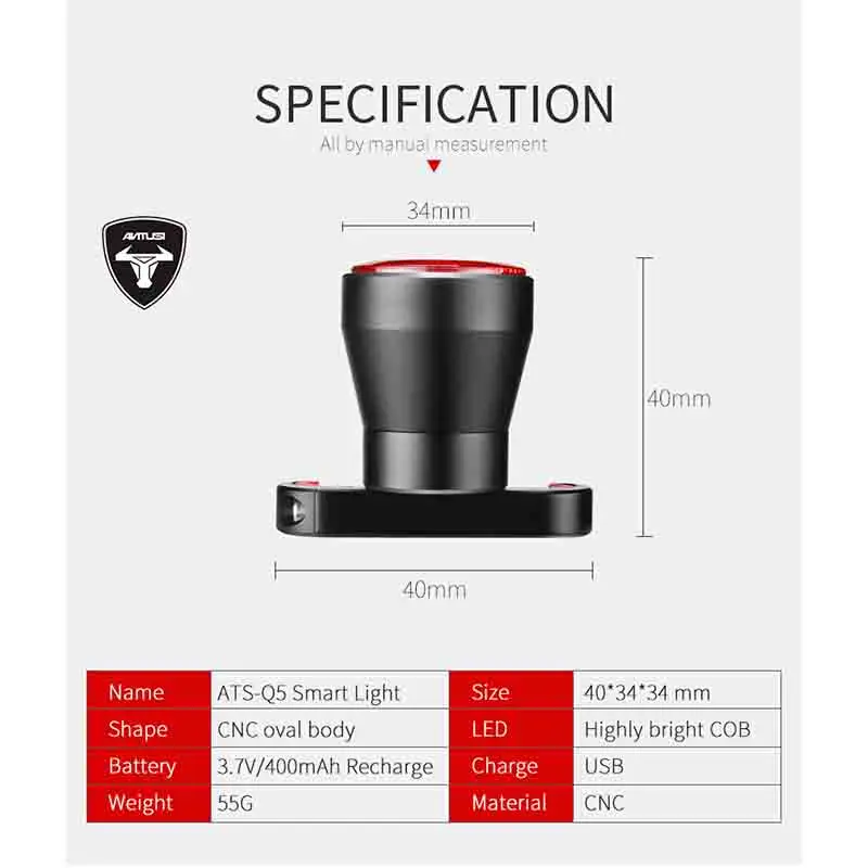 Clearance Bicycle Smart BrakingTaillight Brake Bike IPX5 Waterproof Light USB Rechargeable LED Cycling Lamp Flashlight Saddle Rear Light 4 Clearance Bicycle Smart BrakingTaillight Brake Bike IPX5 Waterproof Light USB Rechargeable LED Cycling Lamp Flashlight Saddle Rear Light 4