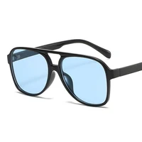 Vintage surdimensionné lunettes De soleil femme marque De mode grand cadre lunettes De soleil femme bonbons couleurs Ins Style Aviation Oculos De Sol 3