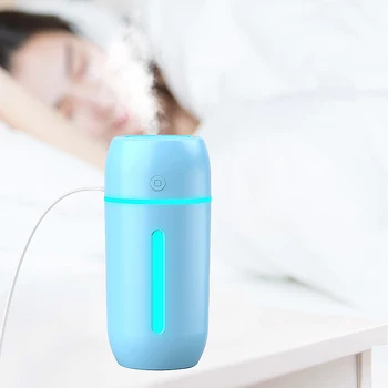 

HOT！-Mini Portable Cylindrical USB Air Humidifier Purifier Aroma Diffuser Steam Safe Use for Home Atomizer AromatherAPy