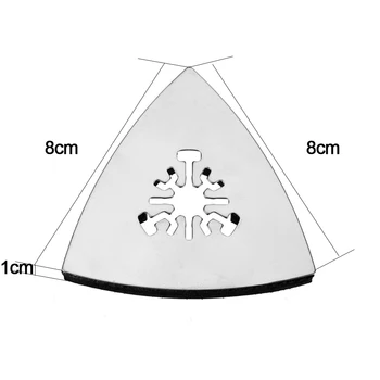 

2pcs 80mm Stainless Steel Triangle Sand Tray Shaped Polishing Waste Sanding Pad Tools Parts Ferramenta