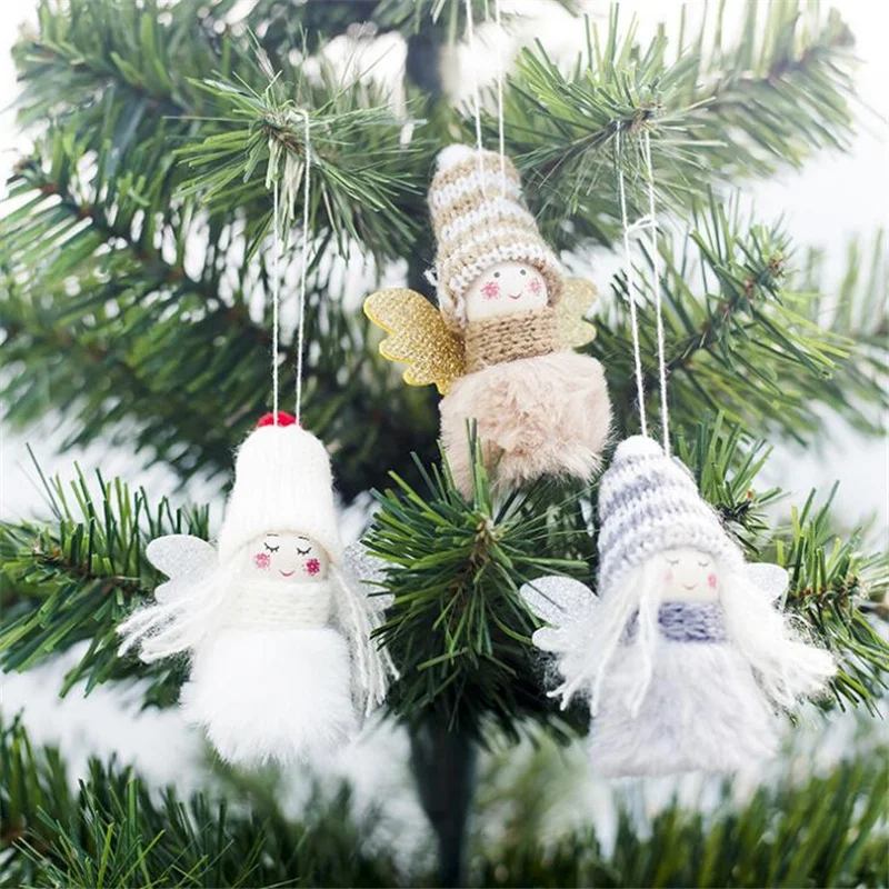 Милая кукла Рождественская елка орнамент Ангел Рождественское украшение подвеска рождественские вечерние подвесные украшения для дома детские игрушки