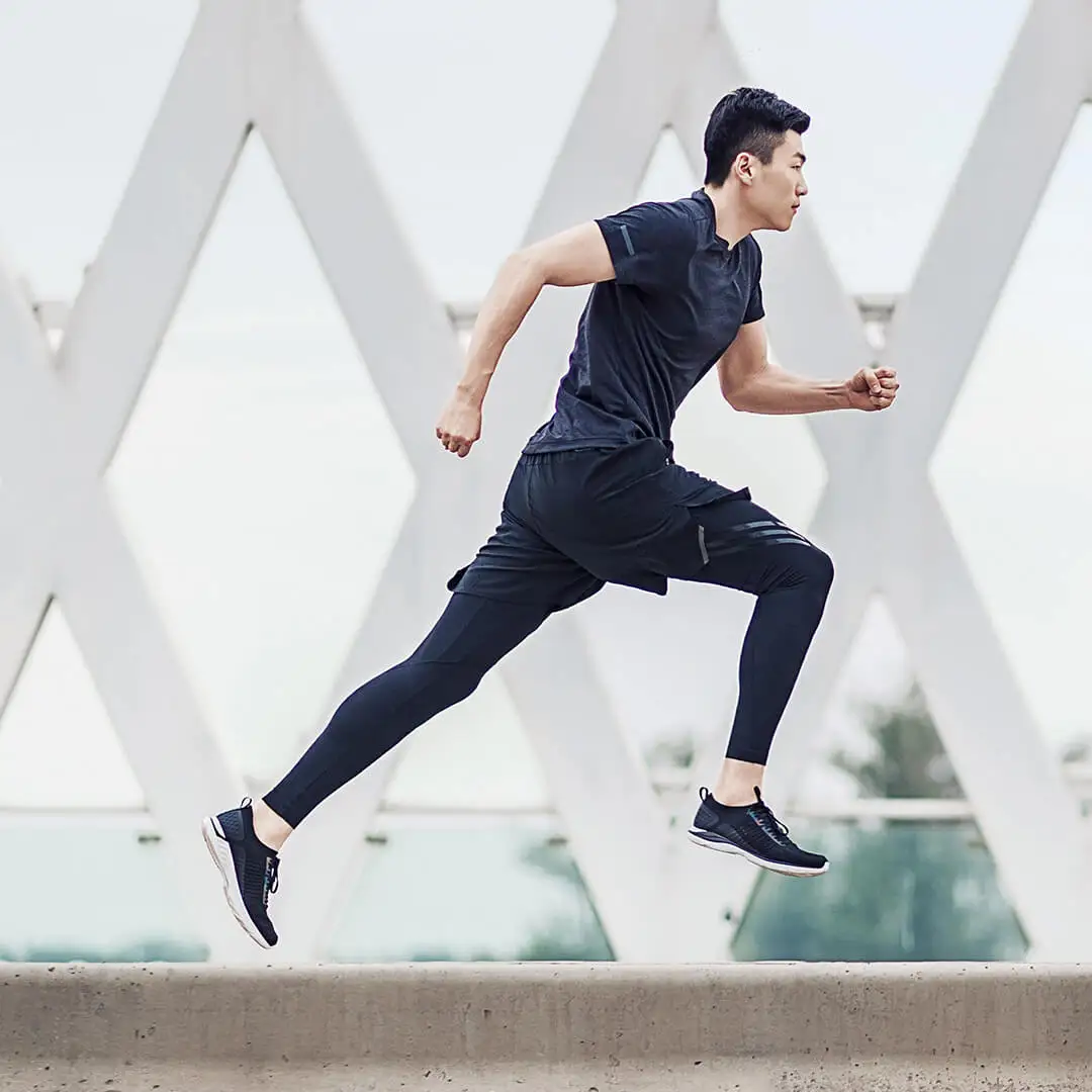 Мужские кроссовки для бега Xiaomi уличные спортивные Walkng супер легкие дышащие