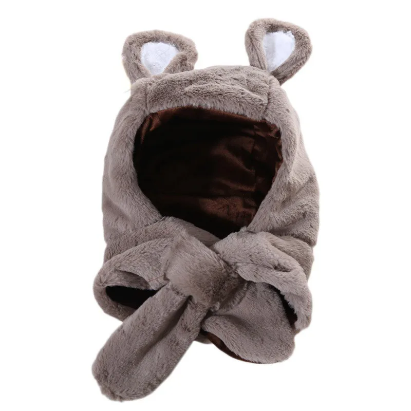Осенне-зимняя повседневная модная шапка для новорожденных, бархатная шапка с рисунком, милая шапочка для малышей - Цвет: A4