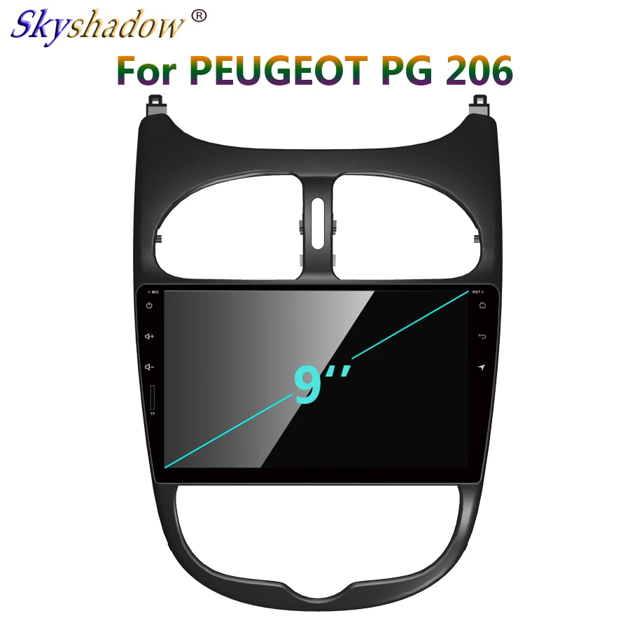 

DSP IPS Android 9.0 4G RAM 64G ROM 8 Core IPS Car DVD Multimedia Player GPS map RDS Radio wifi Bluetooth 4.2 For PEUGEOT PG 206