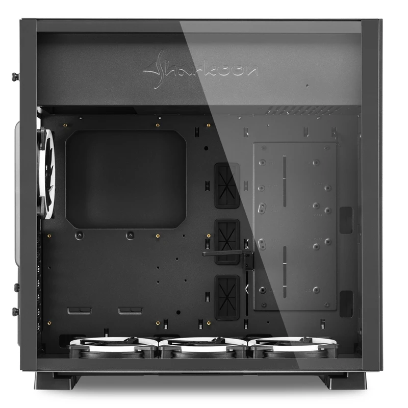 Корпус Sharkoon PURE STEEL RGB Black E-ATX, ATX, mATX, Mini-ITX, SSI CEB, SSI EEB, Midi-Tower, 4x120mm fan, 2x USB 3.0