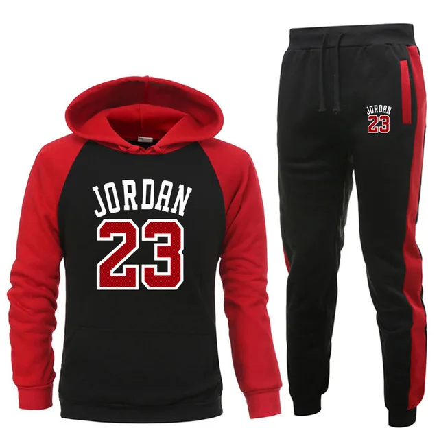 

New Men's Hoodie Jordan 23 Suit Sportswear + Sweatpants Sportswear Jogging Men's Pullover 3XL Men's Sportswear