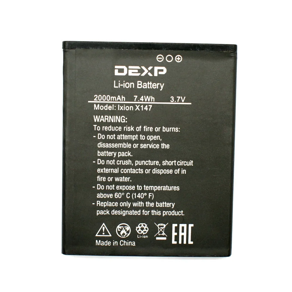 Новинка 2000 мАч X147 батарея для DEXP Ixion сменные батареи телефона Bateria | Мобильные