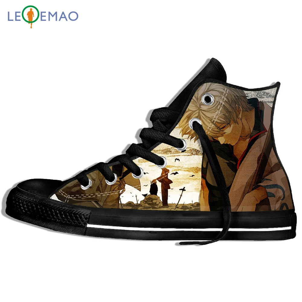 

Custom Image Printing Sneakers Kamui Gintama Silver Soul Anime Sadaharu Elizabeth Gintama Kimono Cute Samurai Warrior Shoes