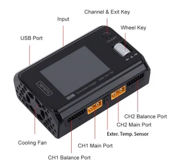 

In Stock ToolkitRC M6D 15Ax2 DC Dual-channel Mini Charger Discharger for Output 1-6s Lipo LiHV Lion NiMh Pb Cell Checker Tester