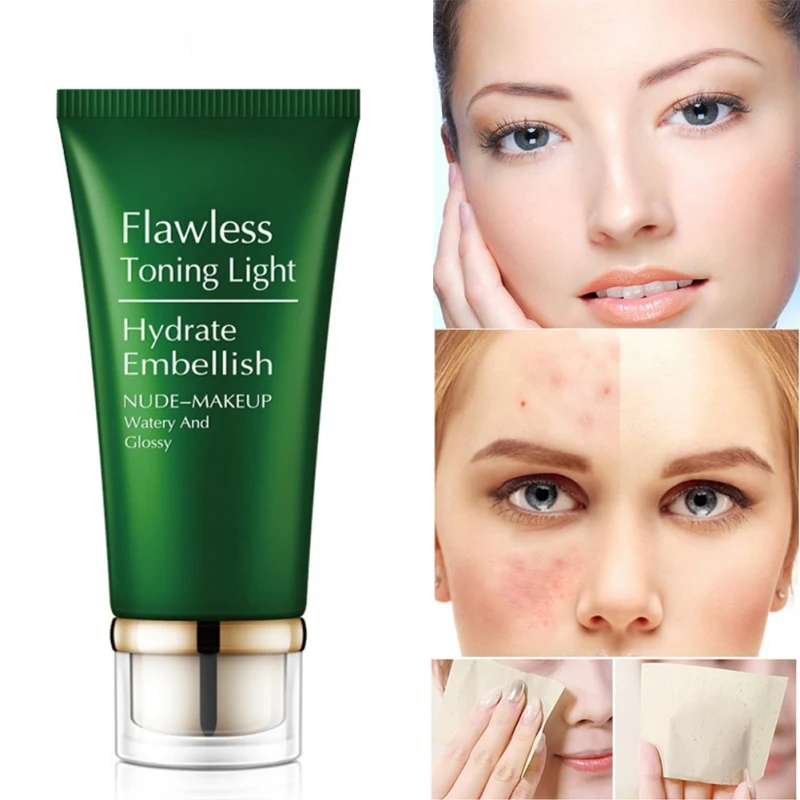 

Nude Makeup Foundation Cream Moisturizing Brighten Skin Color Cover Blemishes Concealer Bb Cream