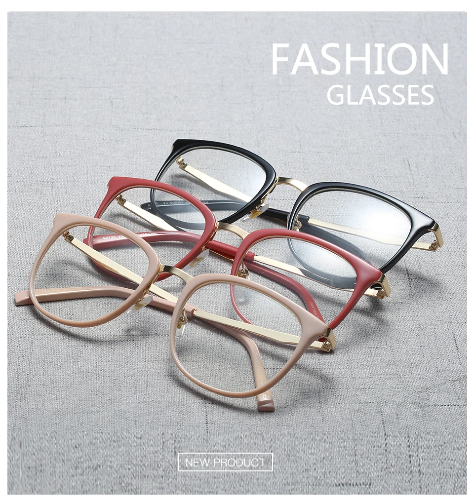 Новинка, женские считывающий Оптический очки, черные, классические, простые стеклянные очки, цветок, белый кошачий глаз, розовый, 92128