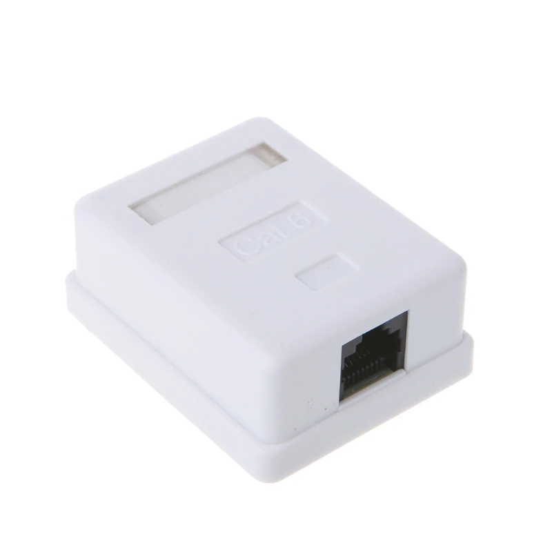W3jdj Cat6 RJ45 8P8C UTP 비 차폐 단일 포트 데스크탑 마운트 박스
