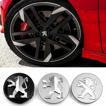 

4pcs/set 60mm Car Wheel Center Caps For Peugeot 307 408 207 205 206 407 107 308 4008 507 508 5008 301 Hub Cover Auto Accessories