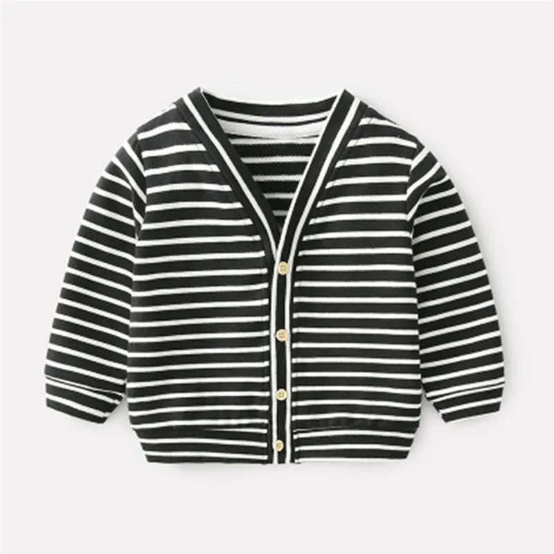 Kids winter jacket Toddler Baby Boys Girls Long Sleeve Winter Striped Windproof Coat Outwear Jacket#4O08