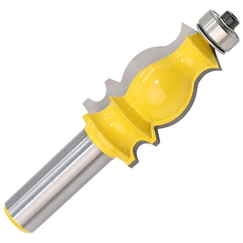 

Yellow Woodworking Milling Cutter Carbide Handle 12.7mm Line Width 41.3mm Length 90mm Woodworking Milling Cutters