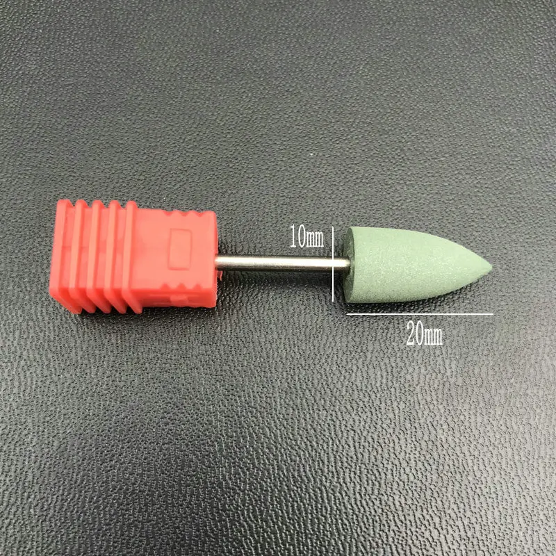 1 шт. пулевидный колпачок резиновые силиконовые пилы для ногтей бит буферный Маникюр машина стоматологические инструменты для лака