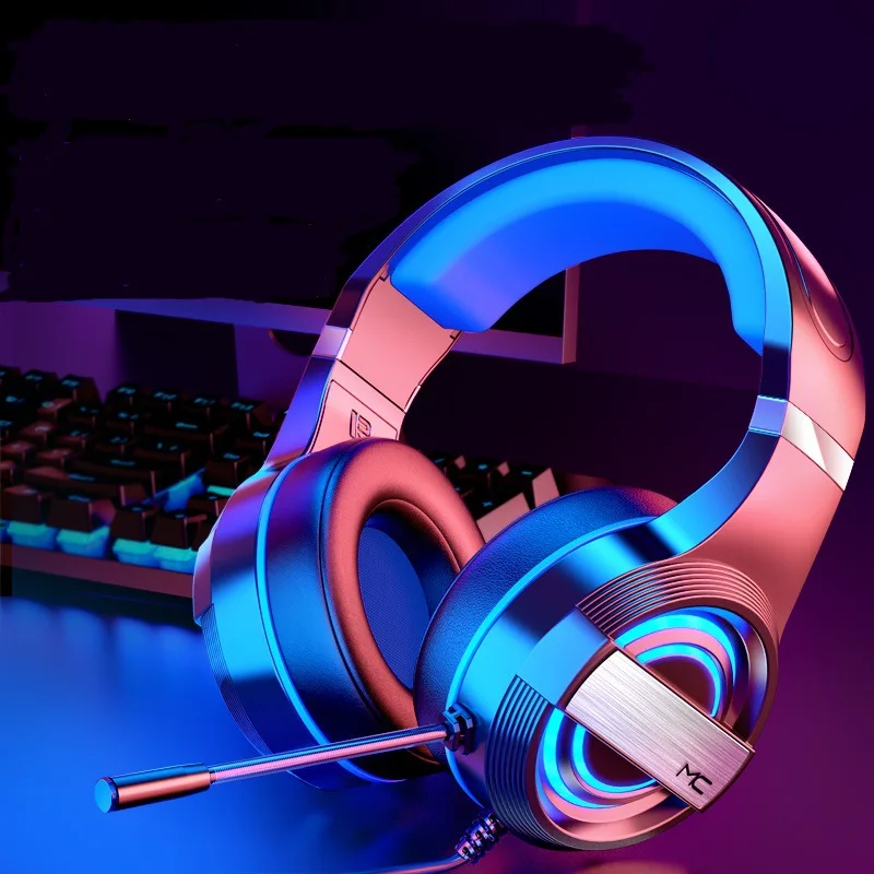 The New Professional Headset for Computer PS4 Gaming Headphones Adjustable Bass Stereo PC Wired Headset With Mic Gifts