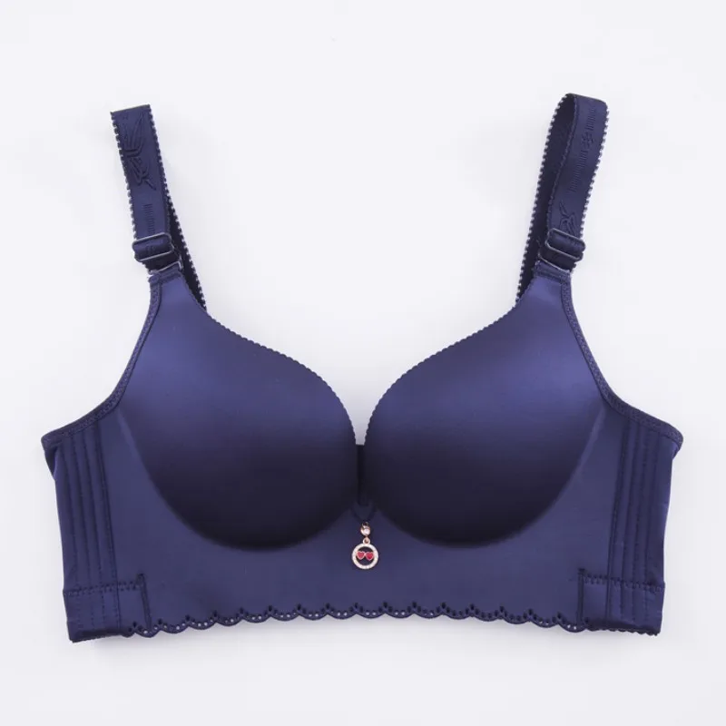 New Plus Size Seamless Bra Women Wireless Push up Adjusted-Straps Brassiere