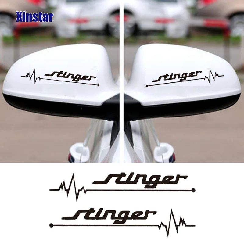 1pair car rearview mirror Sticker for kia stinger