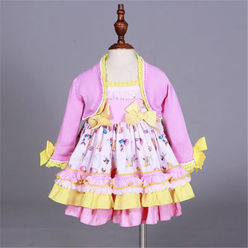 Baby Birthday Dress Spain Childrenswear Palace Style Formal Dress Girls Spain Princess Skirt Balloon