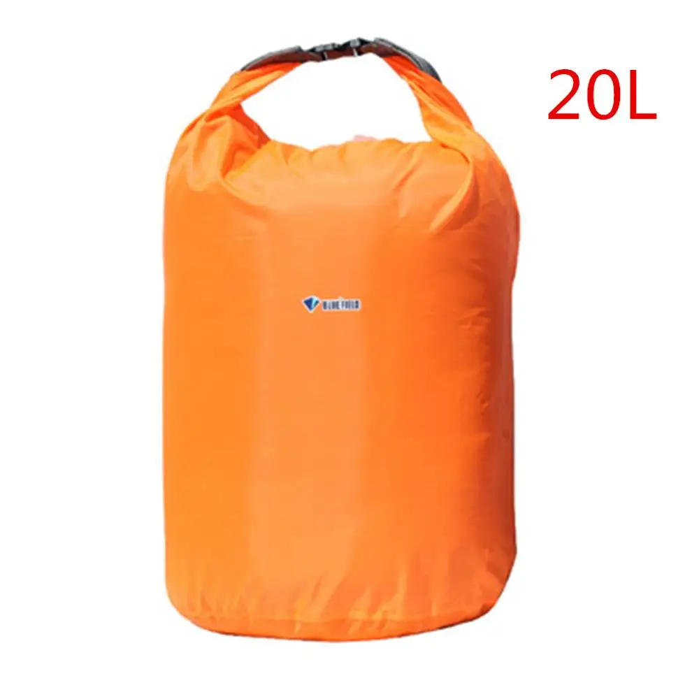 Bluefield Водонепроницаемые Плавающие сухие сумки портативные походные дрифтерные сумки Водонепроницаемость супер светильник вес наружные инструменты для рафтинга - Цвет: Orange 20L