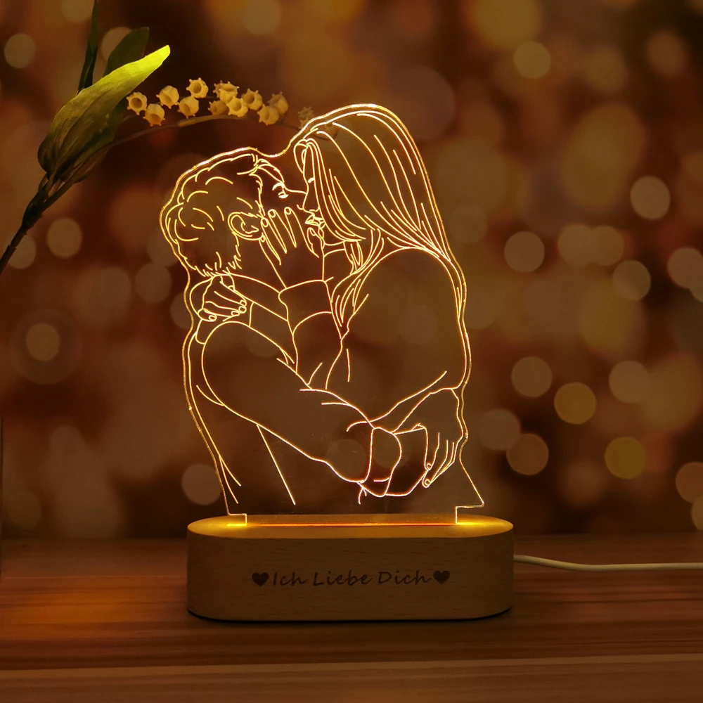 DPDP Lampada Personalizzata - 3D Cuore Romantico con foto Regalo Originale  Ideale per Genitori Amici Nonni Compleanno Festa del Papà o della Mamma  Natale San Valentino : : Casa e cucina