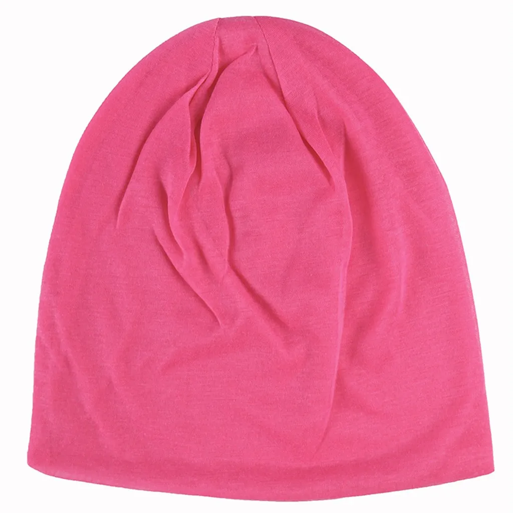 Hot Pink Мужская однотонная индийская эластичная шерстяная вязаная шапка с завязками, удобные осенние шапочки разных цветов - Цвет: Hot Pink
