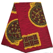 Настоящий воск гарантированный настоящий голландский воск высокое качество воск 6 ярдов африканская Анкара ткань для шитья 1001