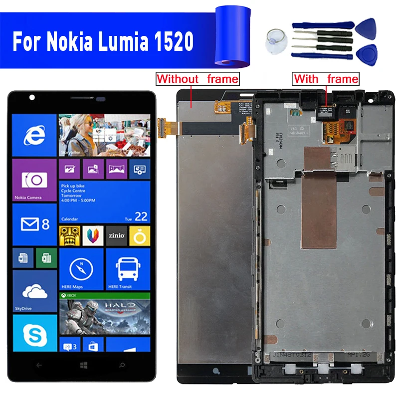 

For Nokia Lumia 1520 RM-937 RM-940 LCD Display Touch Screen Digitizer Assembly 100% Tested