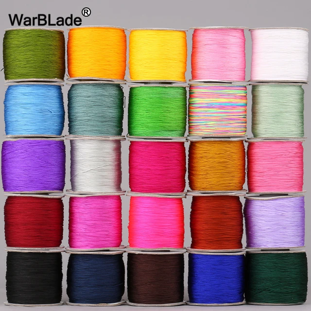 1.5 mm Nylon Satin Cord Beading Braided Thread String for Macrame Bracelets  Chinese Knotting,Necklaces,Jewelry Making 