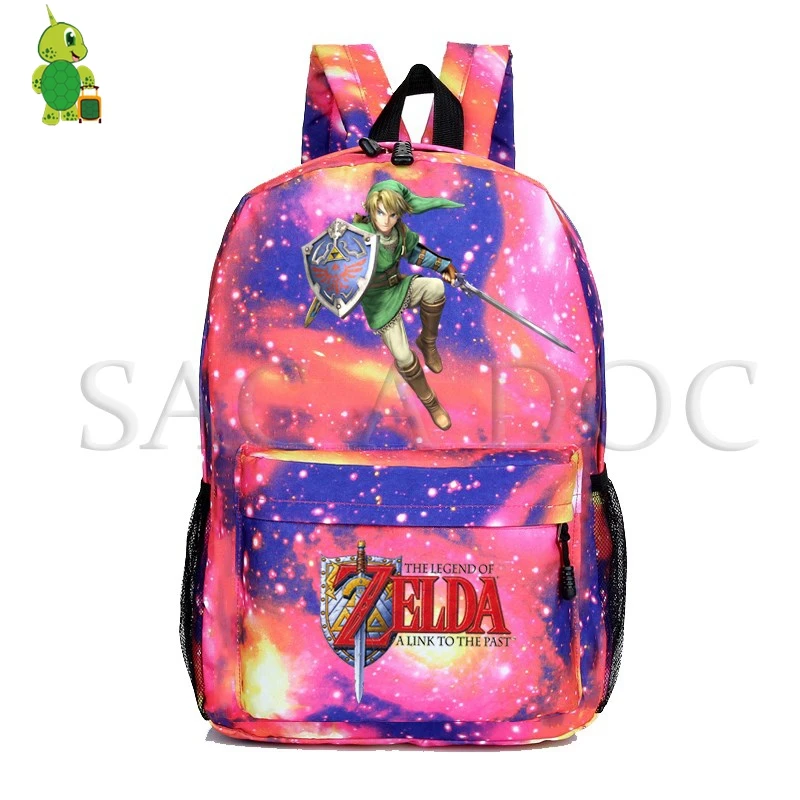 Легенда о Зельде игровой рюкзак для Galaxy Link Majora's Mask школьные сумки для подростков девочек мальчиков путешествия рюкзак Детский рюкзак для книг - Цвет: 12