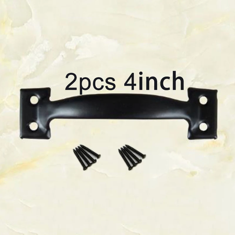 4inch 2 шт. ручка двери сарая ручка ворот тяга для раздвижные двери для сарая ворота гаражи навесы аппаратные ручки аксессуары - Цвет: 4inch
