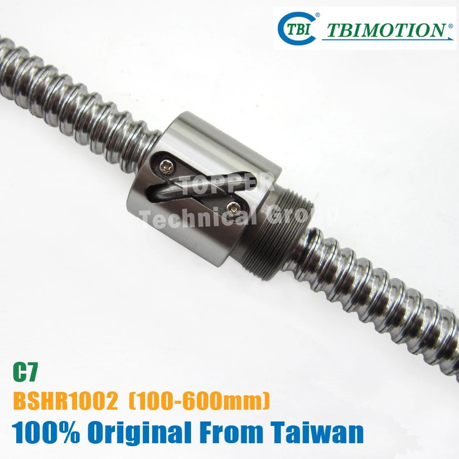Taiwan TBI BSH1002 Ballscrew 100mm/150mm/200mm/300mm/400mm/500mm/600mm without Flange Nut cnc parts BSH 1002 | Обустройство дома