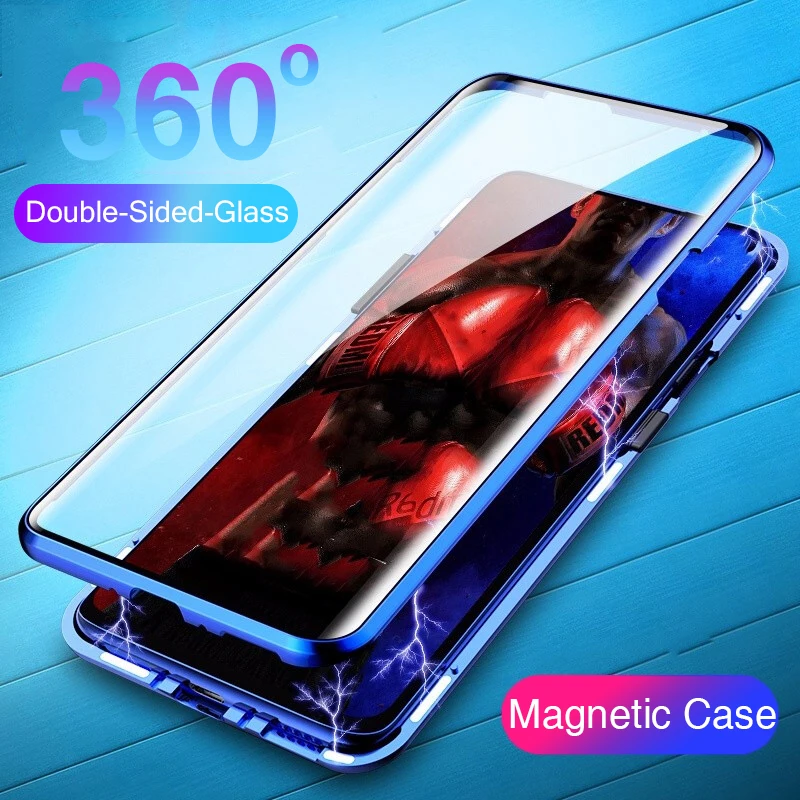 

Magnetic Adsorption Phone Case on For Xiaomi Mi 9t My 9 Mi9T Mi9 SE 360 Flip Magnet Back Cover For Xaomi Xiomi Redmi Note 7 Case