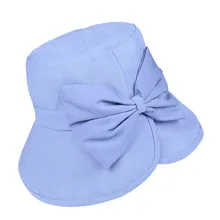 Женская шляпа в рыбацком стиле; сезон весна-лето; корейская шляпа с бантом; летняя Складная Кепка унисекс; Женская хлопковая кепка для защиты от солнца на открытом воздухе; YL5