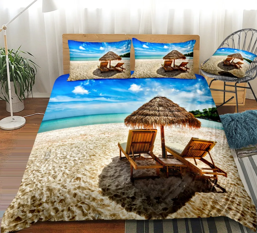 夏ビーチ布団カバーセット海寝具セットハワイ海洋海の波3Dプリント魚 夏ビーチ布団カバーセット海寝具セットハワイ海洋海の波3Dプリント魚