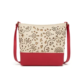 

Women's Fashion Mini Messenger Bag All-Match New Style Hobo Bag Clutch Zip Messager Crossbody Bag Cutout Pattern Chinese Style