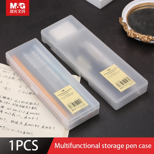 Multifunctional Storage Box Pen Case Small Jewelry Storage Box Student Learning Stationery Storage Box Transparent Frosted Box