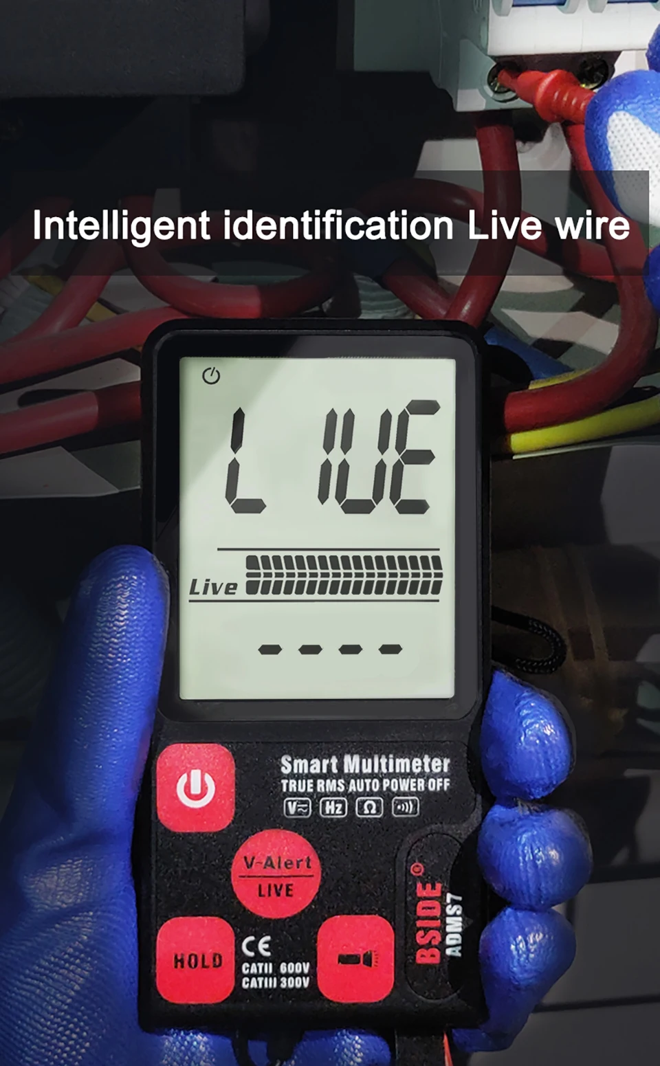 3-line display voltímetro com analógico bargraph dmm